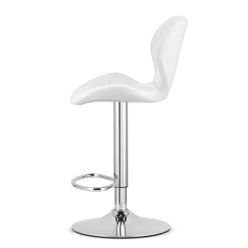 Hoker WEST - ekoskóra biały / baza chrom