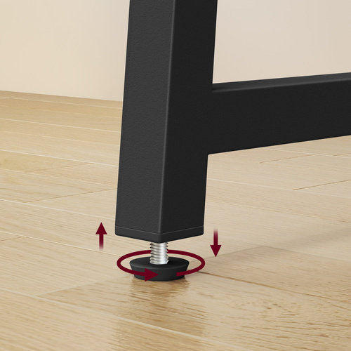 Biurko Komputerowe MAX 1.0 - rustykalne / nogi czarne