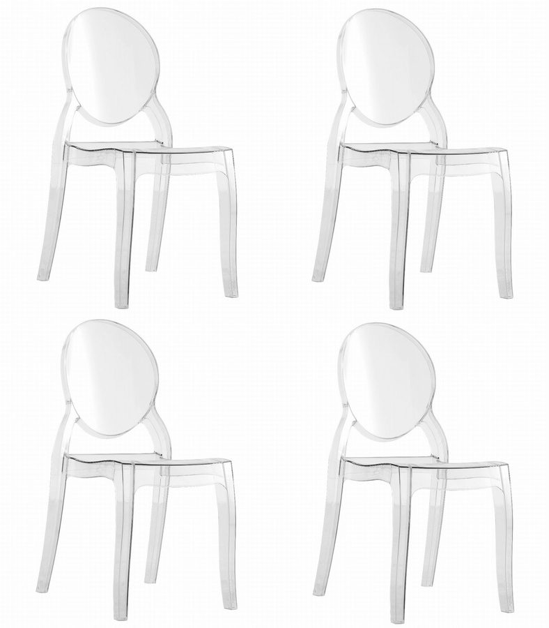 Krzesło SOFIA - transparentne x 4