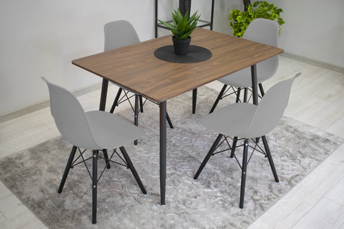 Krzesło OSAKA szare / nogi czarne x 3