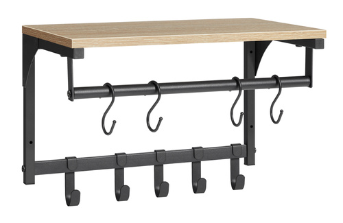 Półka z Wieszakami - sonoma - LCR103B11