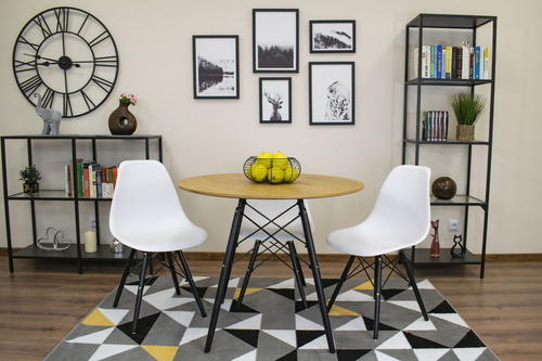 Stół TODI Okrągły 90cm - dąb