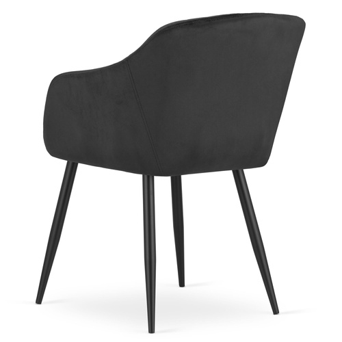 Krzesło DAXO - czarny aksamit x 1