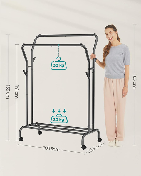 Wieszak na Ubrania na Kółkach - HSR107B01