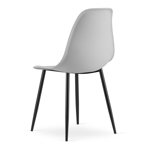 Krzesło WAT szare / nogi czarne x 3