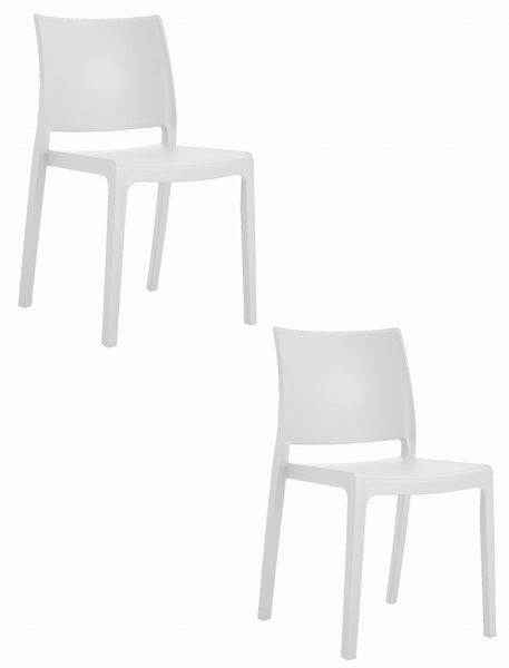 Krzesło KLEM - białe x 2