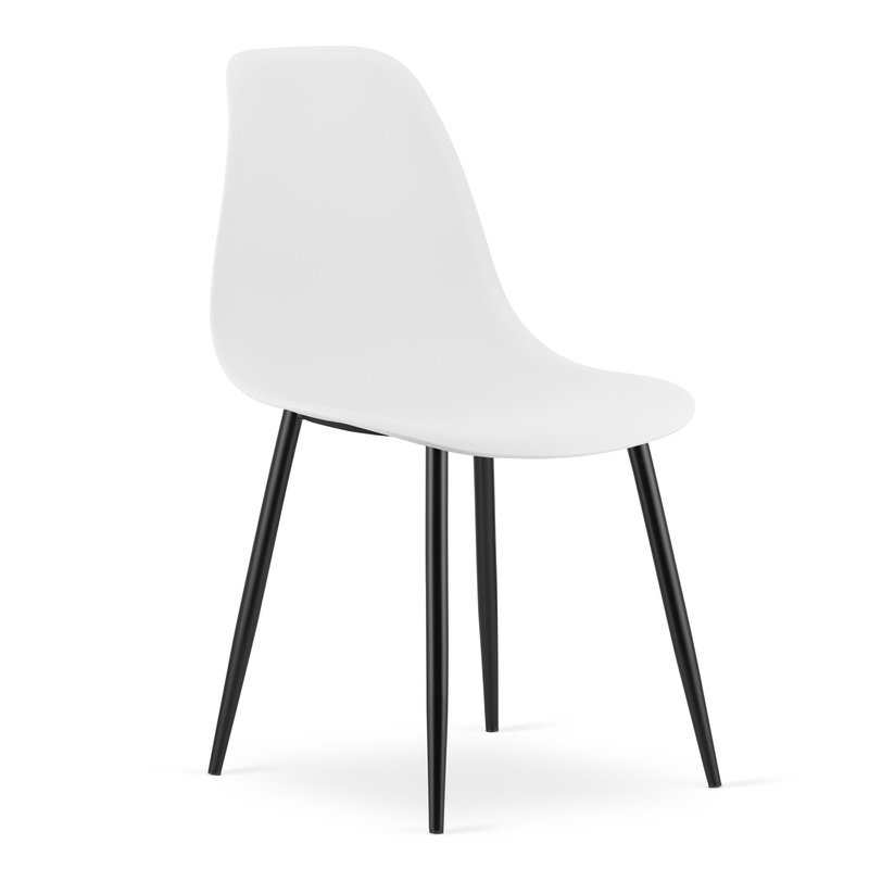 Krzesło WAT białe / nogi czarne x 1