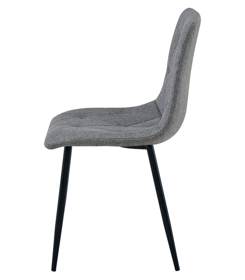 Krzesło LIBRA - ciemny szary materiał / nogi czarne x 3