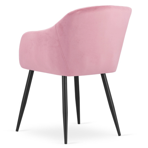 Krzesło DAXO - róż aksamit x 2