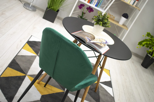 Krzesło TERNI - zielony aksamit x 1