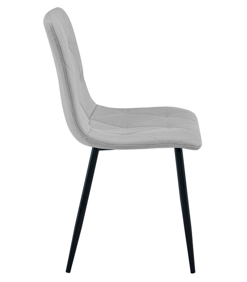 Krzesło LIBRA - jasny szary materiał / nogi czarne x 1