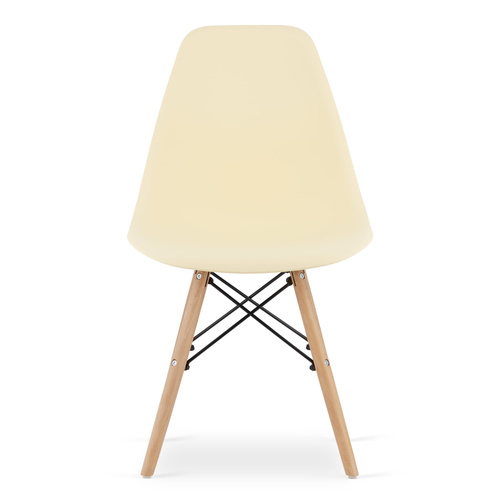 Krzesło OSAKA kremowe / nogi naturalne x 3