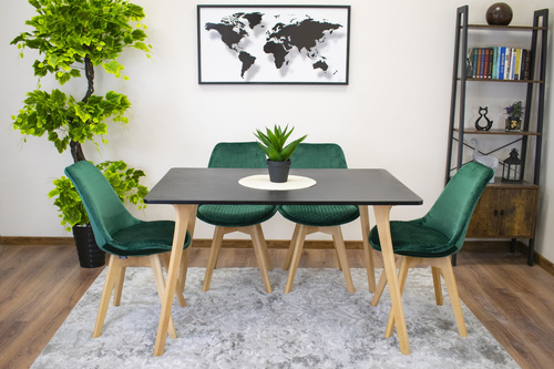 Stół MONTI 120cm x 80cm - czarny