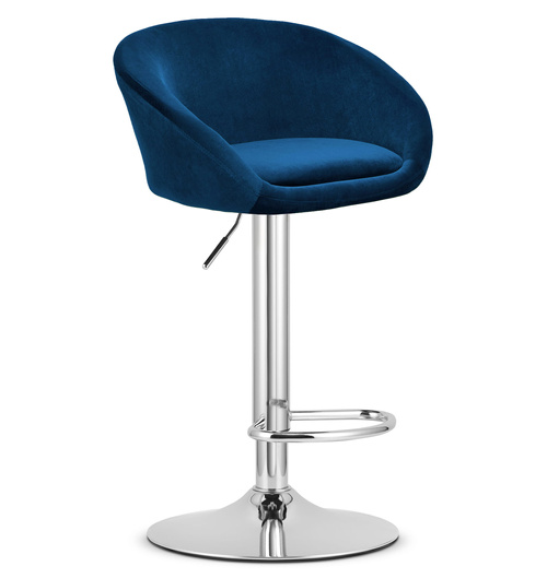 Hoker EAST - aksamit granatowy / baza chrom x 2