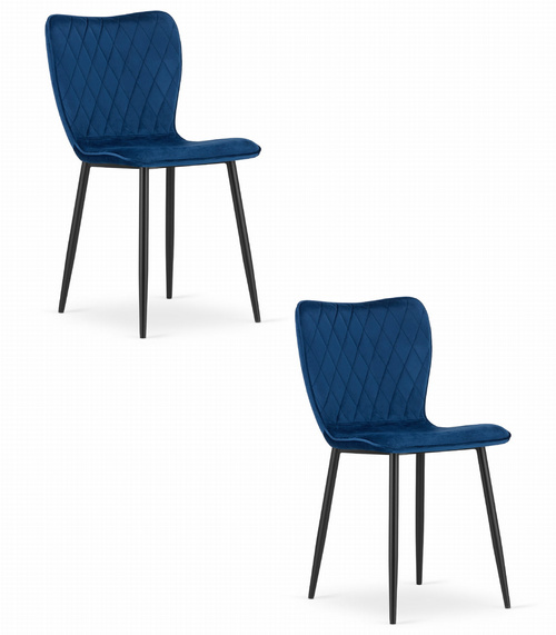 Krzesło FOX - granat aksamit x 2