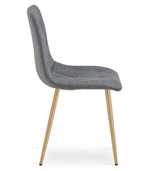 Krzesło LIBRA - ciemny szary materiał / nogi kolor drewna x 1