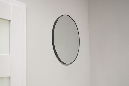 Lustro 40cm czarna rama