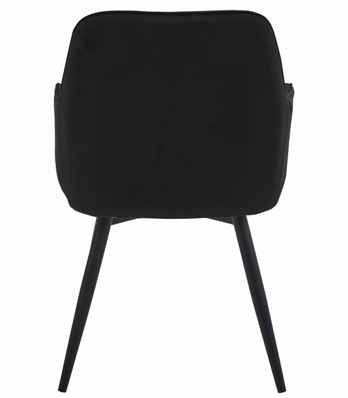 Krzesło NANA360 - czarny aksamit / nogi czarne x 1