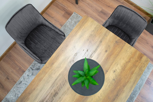 Krzesło MONZA - ciemny szary aksamit x 1