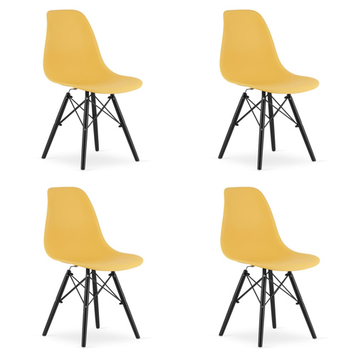 Krzesło OSAKA musztarda / nogi czarne x 4