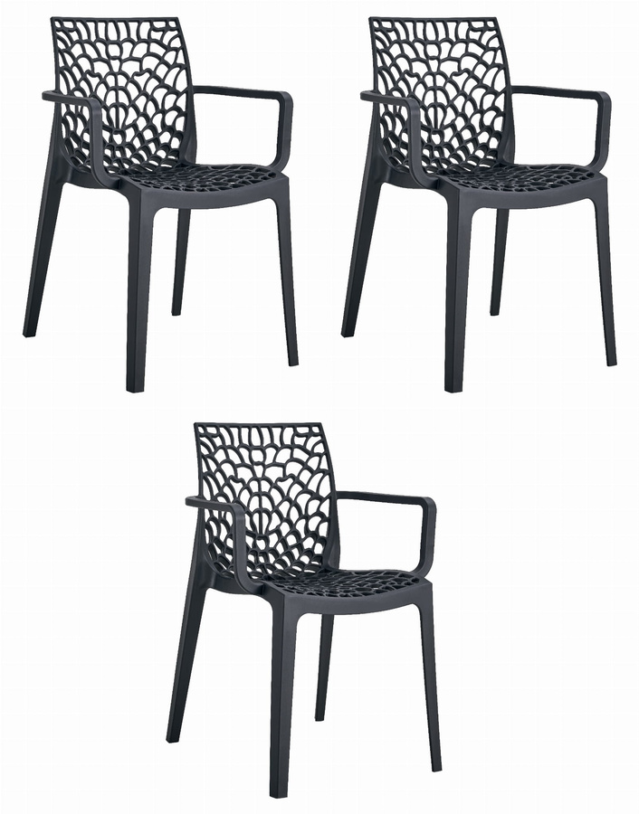 Krzesło OKIN - czarne x 3
