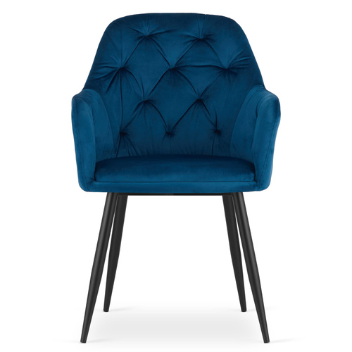 Krzesło DAKAR - niebieski aksamit x 1
