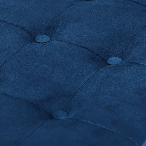 Pufa składana XL z guzikami - 60x38x38cm aksamit granat x 4