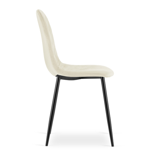 Krzesło ASTI - beż aksamit x 4