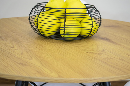 Stół TODI Okrągły 90cm - dąb