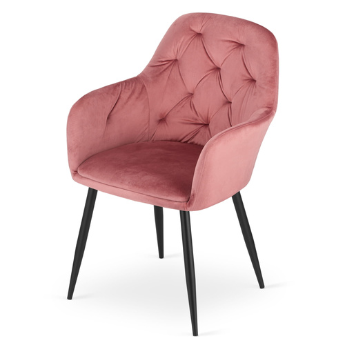 Krzesło DAKAR - róż aksamit x 2