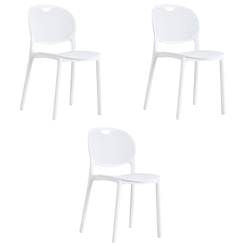 Krzesło LUMA - białe x 3