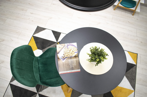 Krzesło TERNI - zielony aksamit x 1