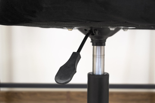 Krzesło obrotowe NOTO aksamit - czarne