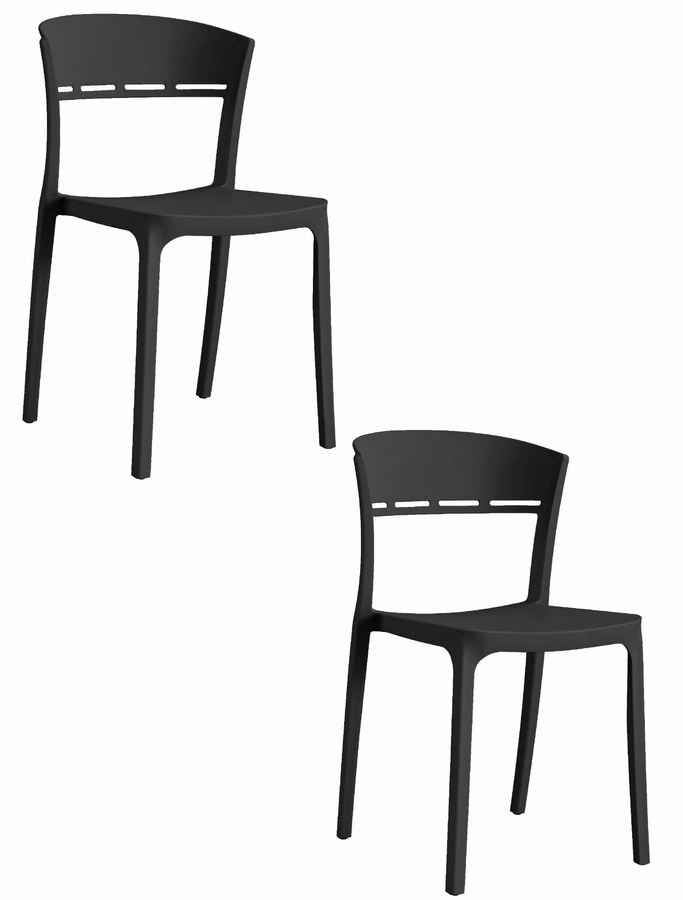 Krzesło COCO - czarne x 2