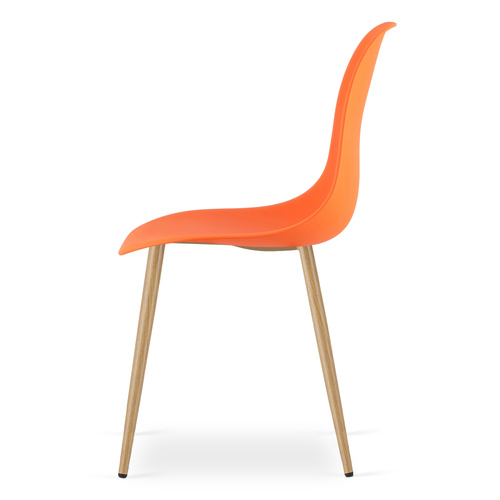 Krzesło WAT pomarańcz / nogi naturalne x 2