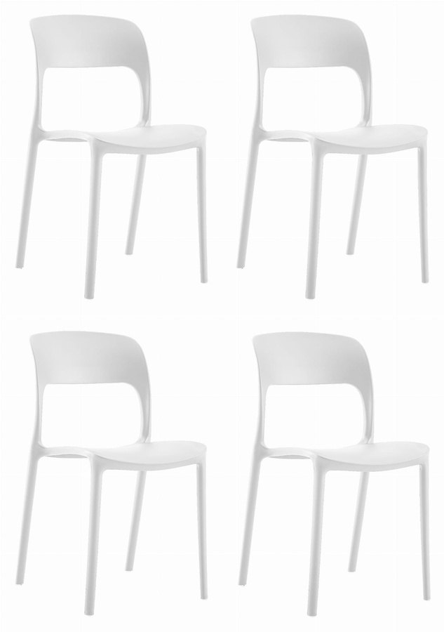 Krzesło IPOS - białe x 4