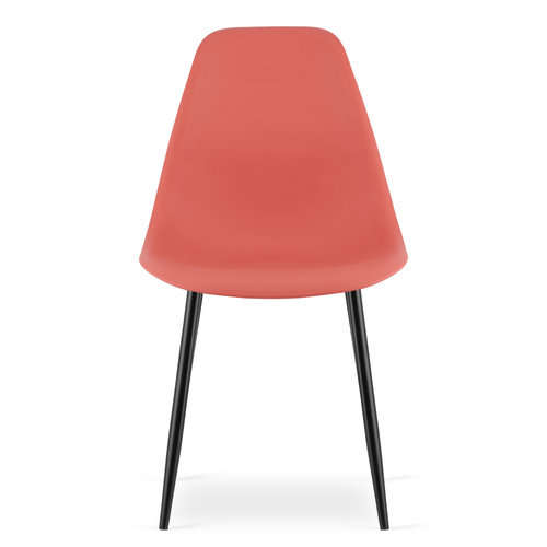 Krzesło WAT cynober / nogi czarne x 1