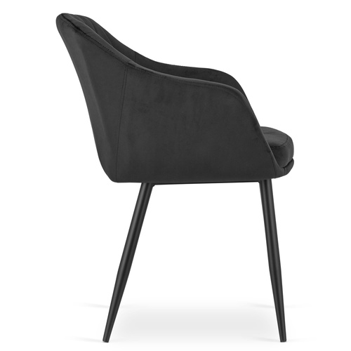 Krzesło DAXO - czarny aksamit x 1