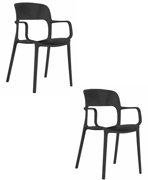 Krzesło SAHA - czarne x 2