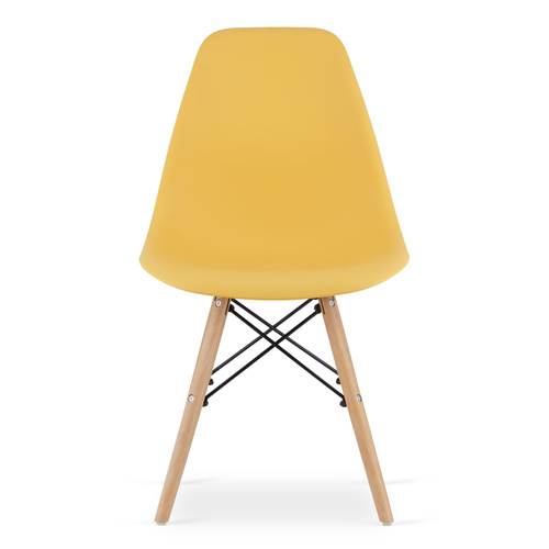 Krzesło OSAKA musztarda / nogi naturalne x 4