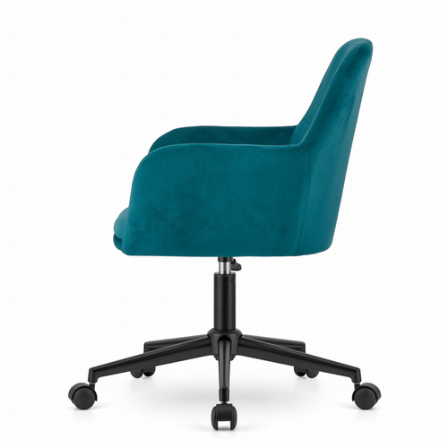 Fotel obrotowy NARNI - morska zieleń aksamit