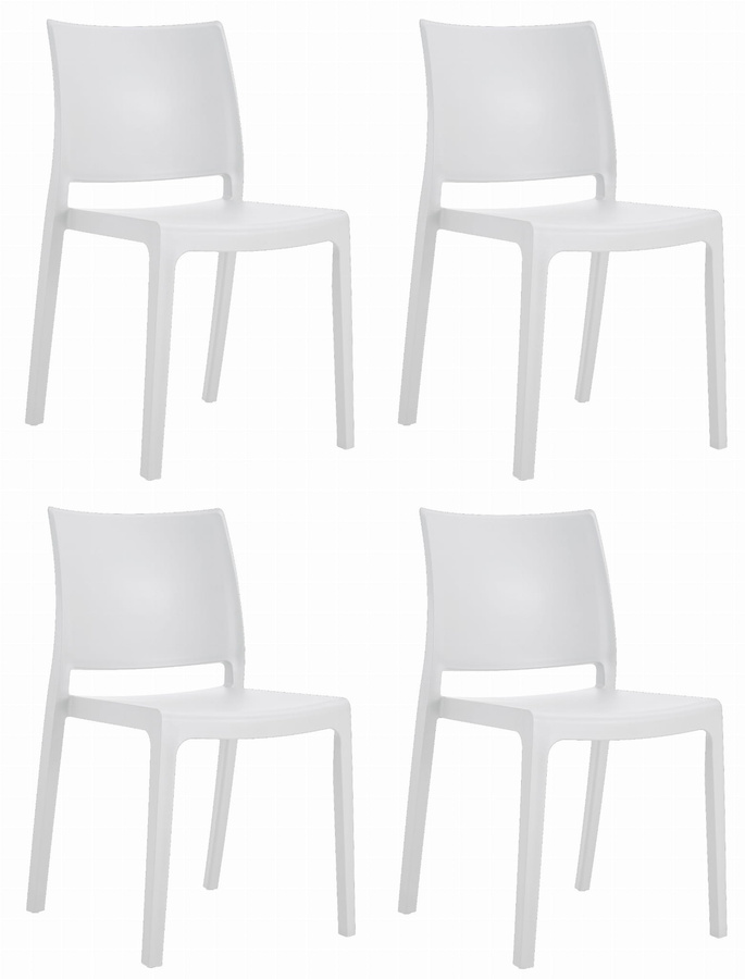 Krzesło KLEM - białe x 4