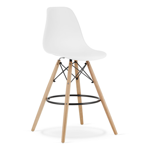 Hoker LAMAL biały / nogi naturalne x 2