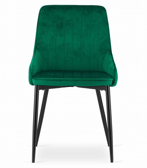 Krzesło MONZA - zielony aksamit x 2