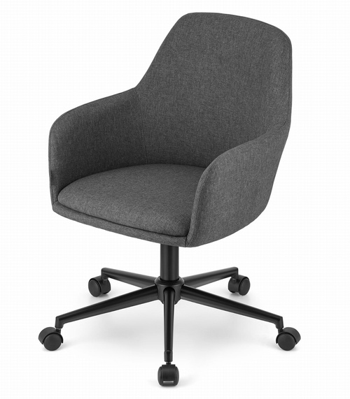 Fotel obrotowy NARNI - ciemnoszary materiał