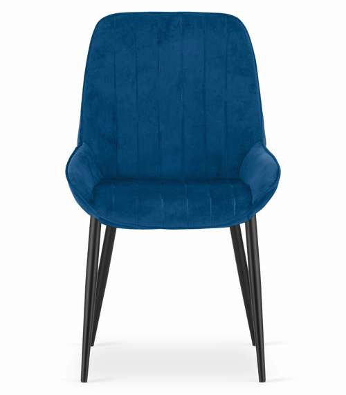 Krzesło LARY - granat aksamit x 3