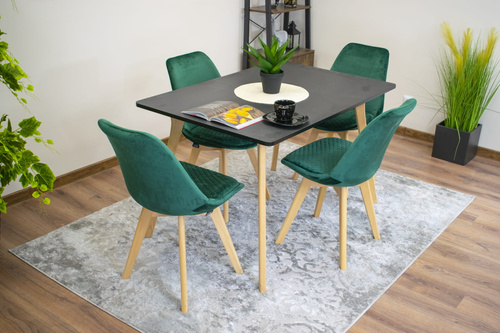 Stół MONTI 120cm x 80cm - czarny