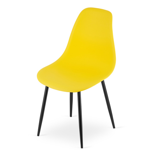 Krzesło WAT żółte / nogi czarne x 3