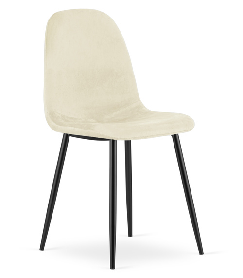 Krzesło COMO - beż aksamit x 2