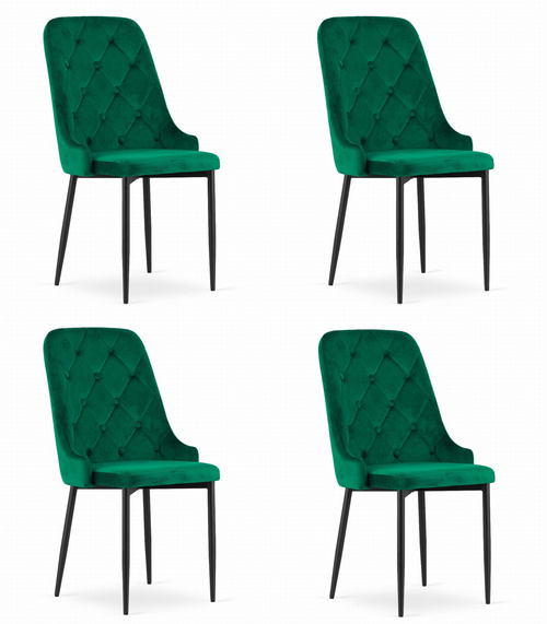 Krzesło CAPRI - zielone x 4